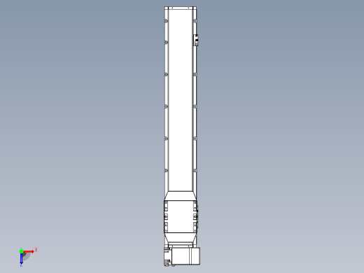 机器人皮带驱动直线轴TPA-GCB-150-P80-L800-RP-M75-N3俯视缩略图