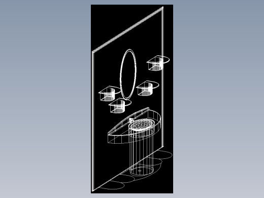 室内家具和灯具等的模型十三-J-V22