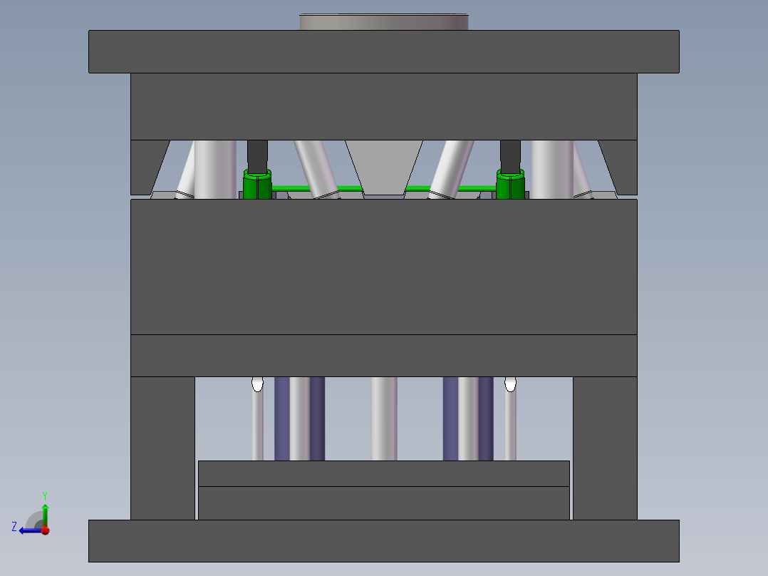 塑料模具一副右视图