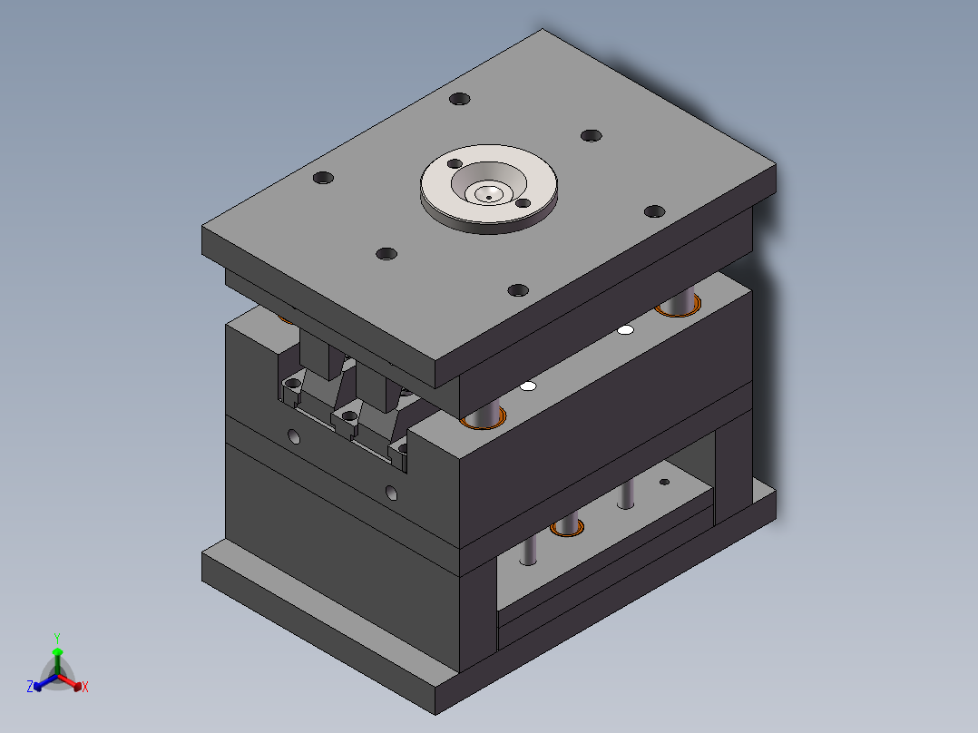 塑料模具一副正等轴测图