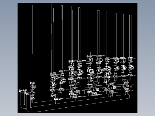 AUTOCAD 控制站的管道