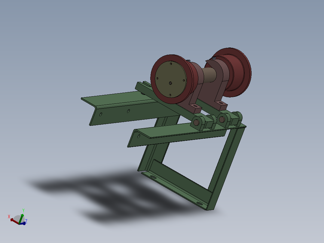 被动轮机构（环形分坯机部分结构）