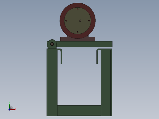 被动轮机构（环形分坯机部分结构）前视缩略图