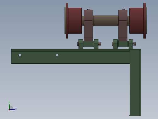 被动轮机构（环形分坯机部分结构）左视缩略图