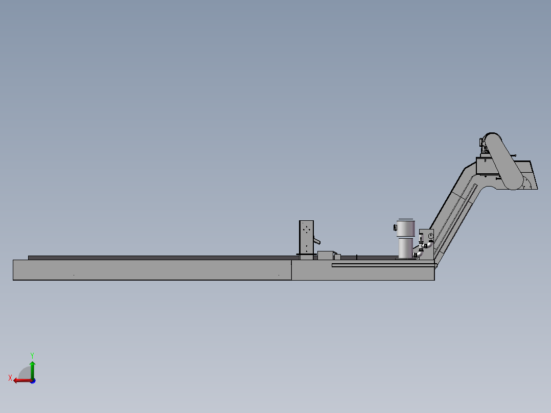机床排屑t905器后视图