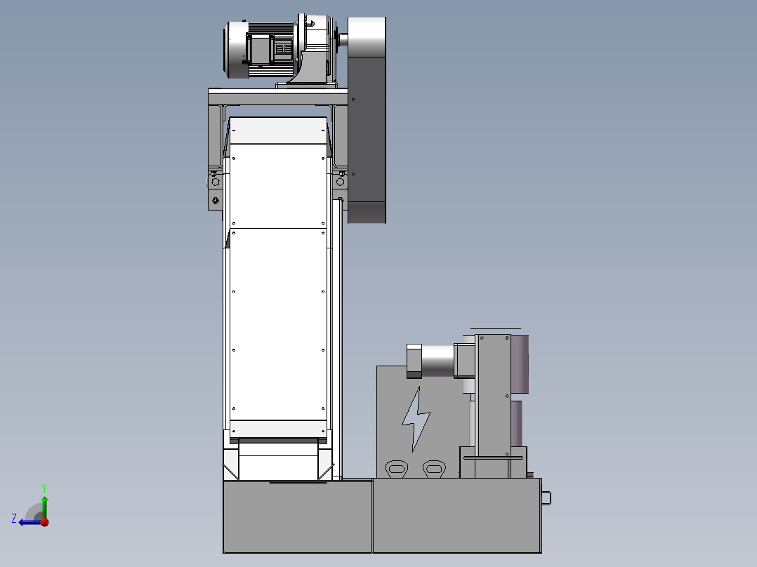 机床排屑t905器右视图