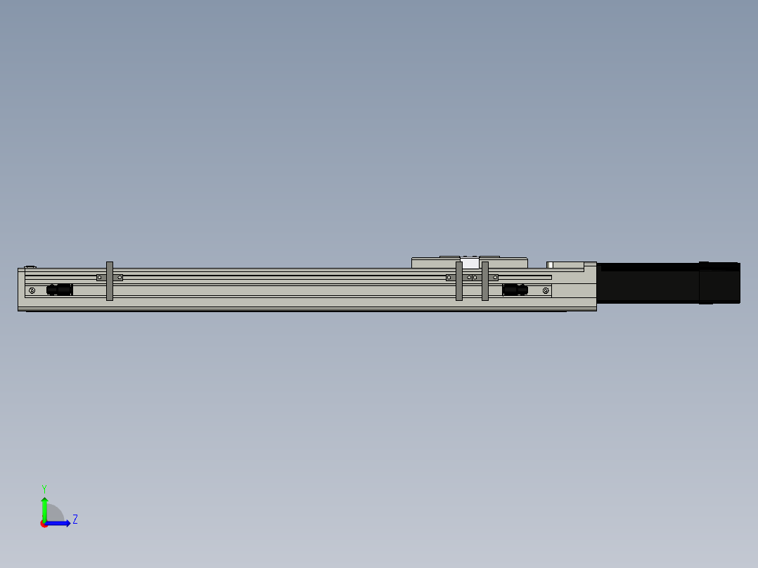 Toyo东佑达直线模组-ECH6-350-BC+煞車-反-M5左视图