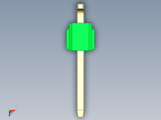 彩色公排针 100mil 2.54mm 系列-DS1022_green_02p_100mil_TypeSMT_rev1.0俯视缩略图