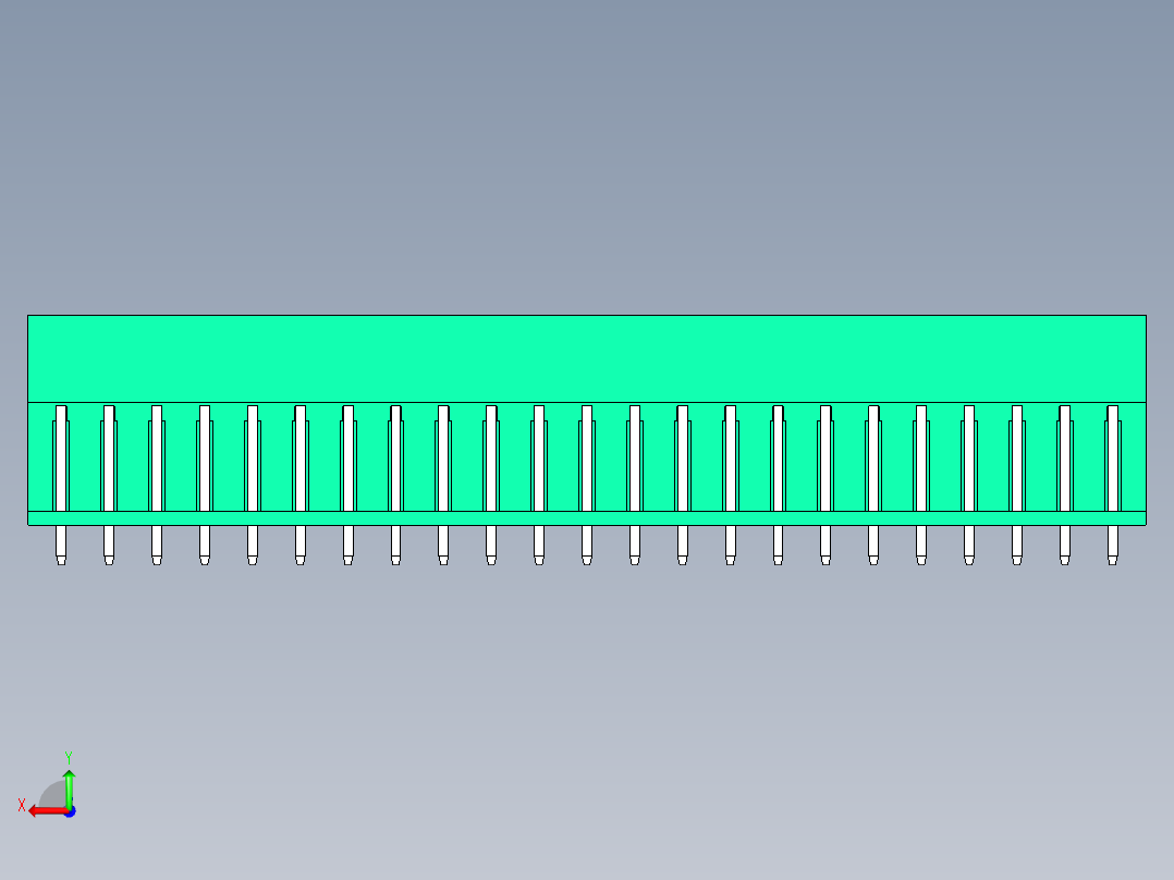 DEGSON 2EDG 系列 5.0mm 可插拔接线端子组-2EDGVH-5.0-46P-14-00AH后视图