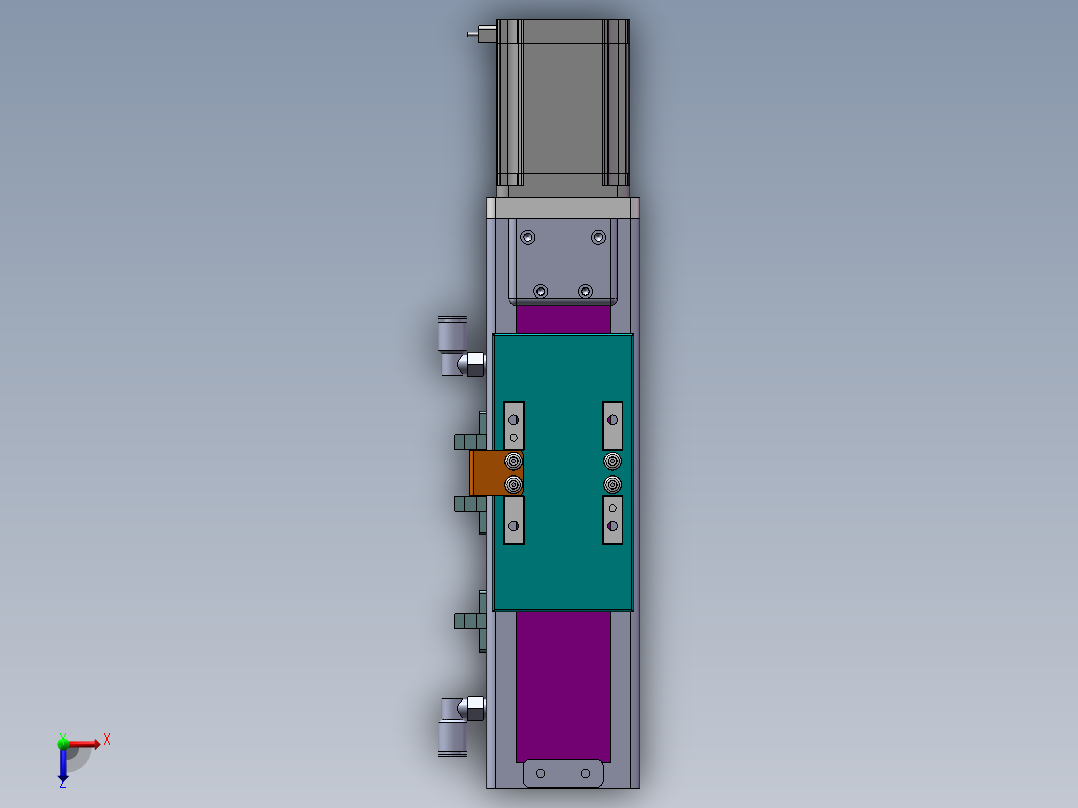 MCH丝杆全封闭MCH6M-BC-57俯视图