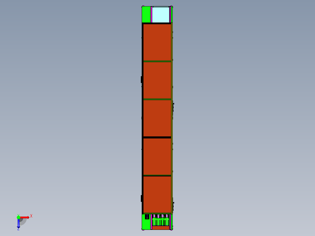全自动屏幕三合一点胶固化机俯视图