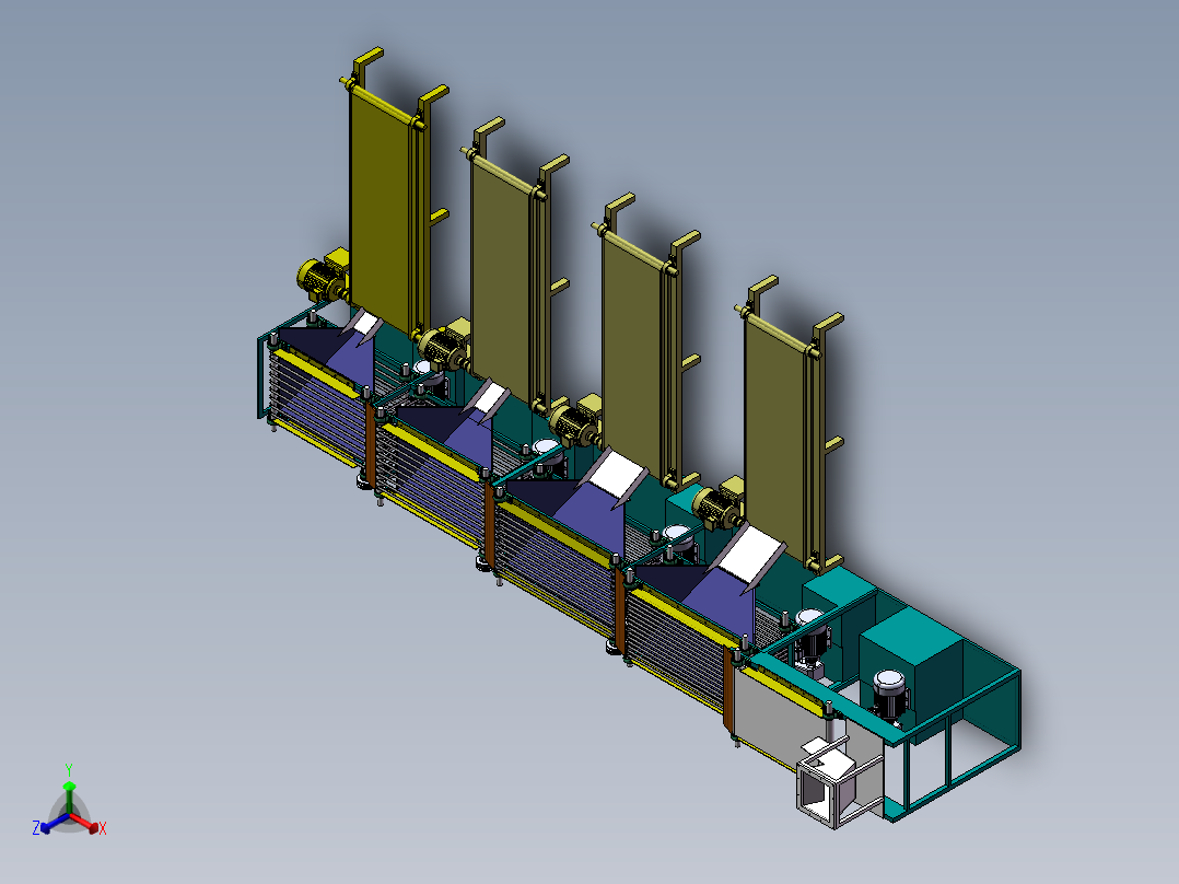 带式红枣分级设备的设计-分选机【三维SW模型】【含14张CAD图纸】正等轴测图