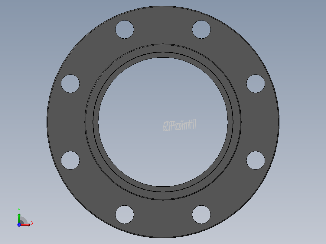 PVC管件-6in_Flange前视图