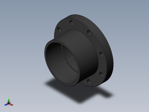 PVC管件-6in_Flange正等轴测缩略图