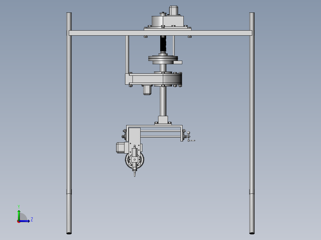 小型切割机船体甲板切割机左视图
