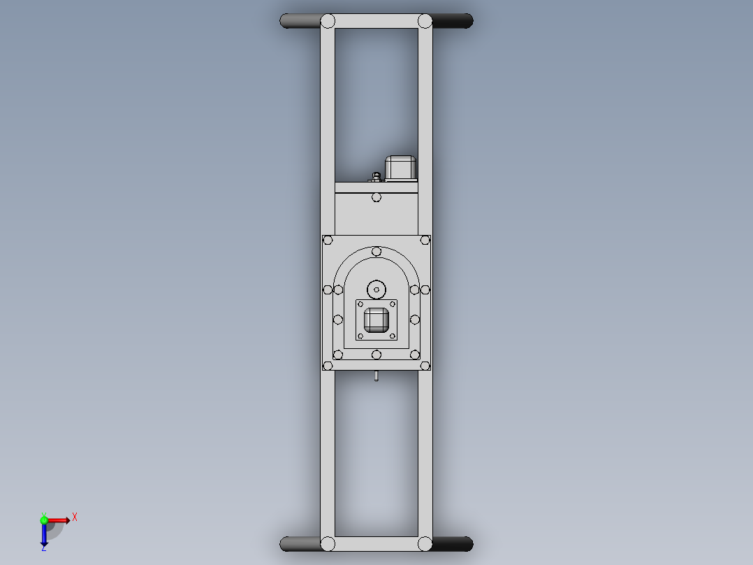 小型切割机船体甲板切割机俯视图