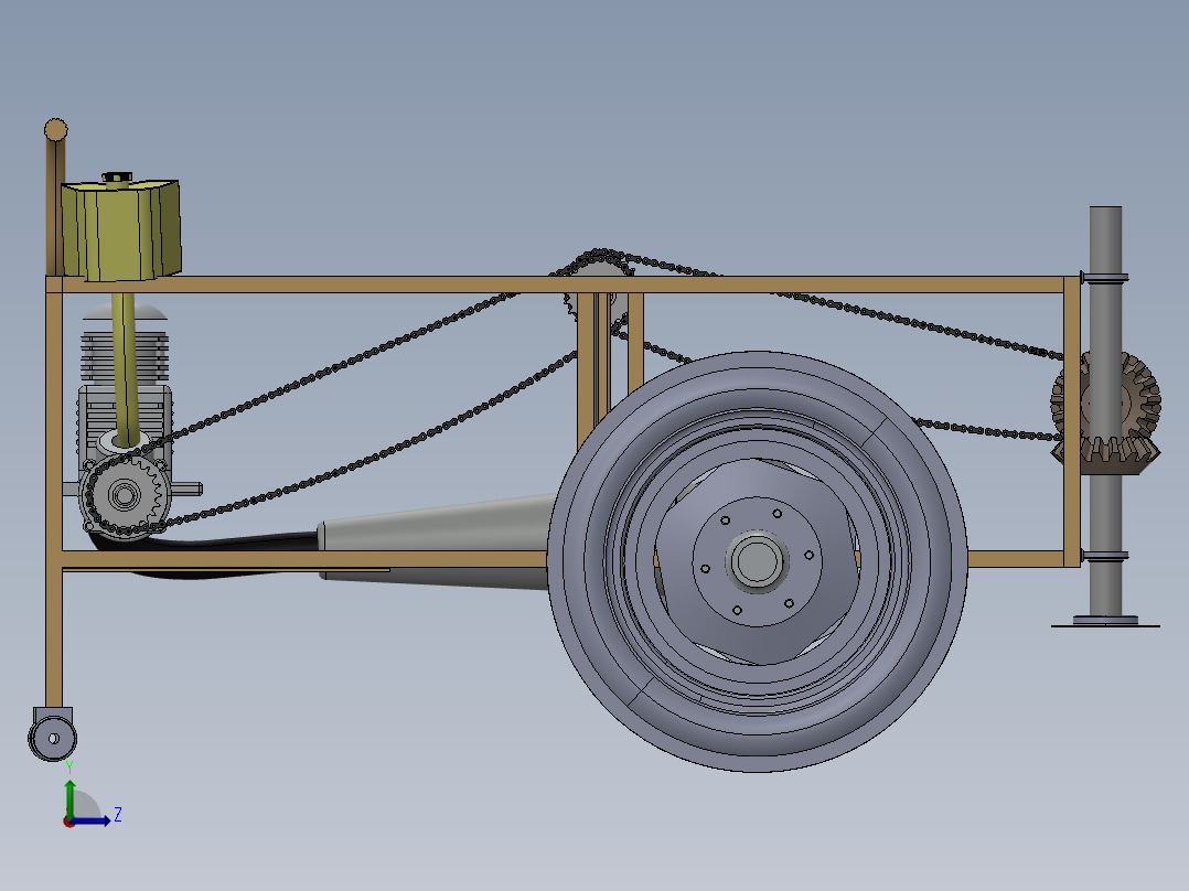 甘蔗收割机agricultural-harvester-IGS SW左视图