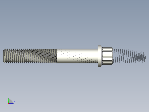 法兰头螺钉-5-16in-24 2long 12-point screws.x_t左视缩略图