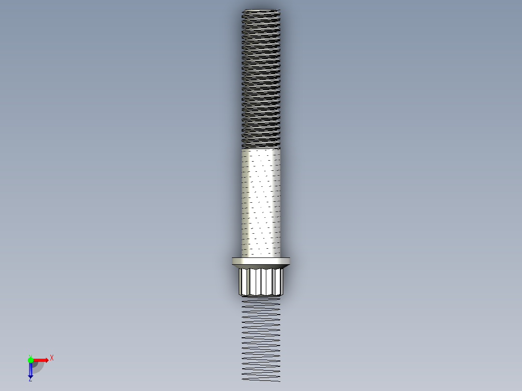 法兰头螺钉-5-16in-24 2long 12-point screws.x_t俯视图