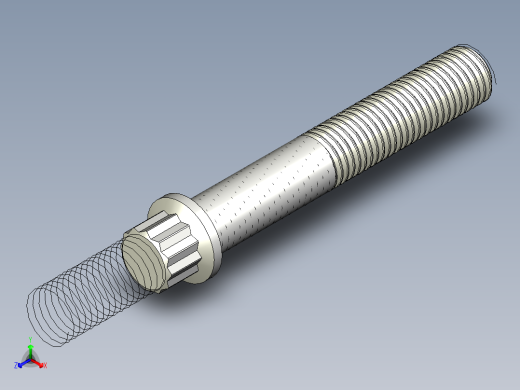法兰头螺钉-5-16in-24 2long 12-point screws.x_t正等轴测缩略图