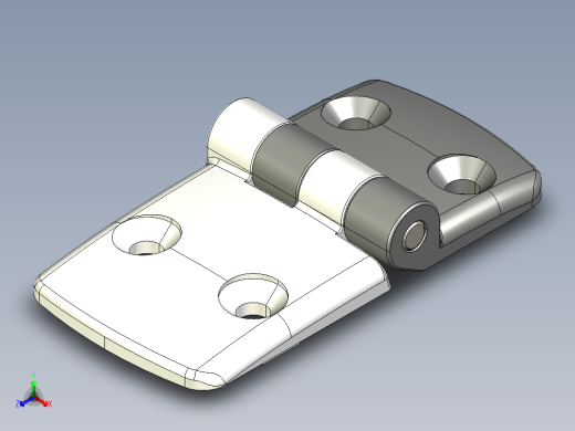 型材-KJN 40-60 COMBI HINGE 095K4060F00正等轴测缩略图
