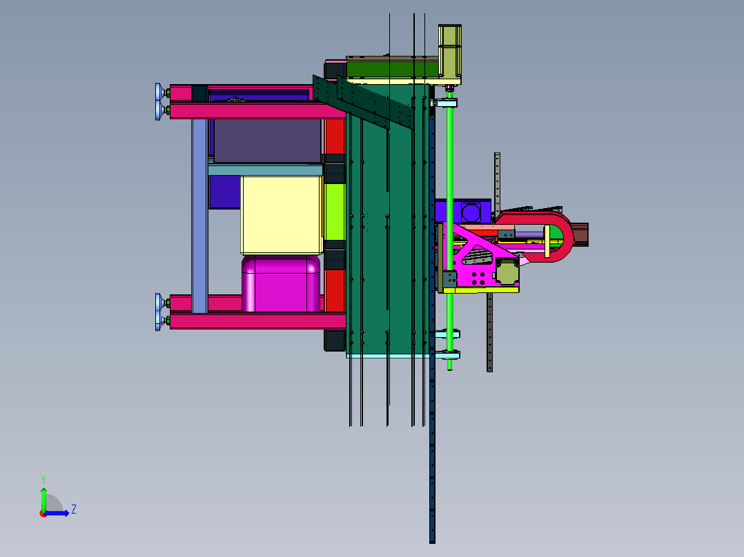 实木家具出榫木工机械左视图