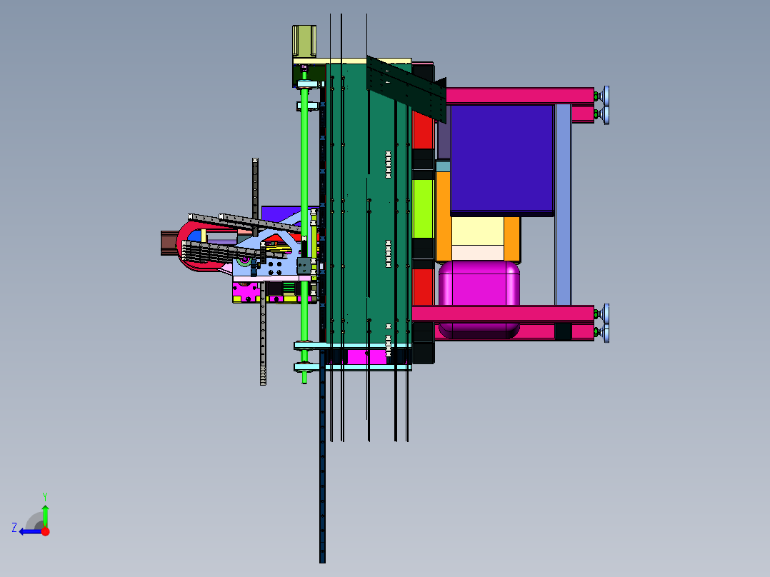 实木家具出榫木工机械右视图
