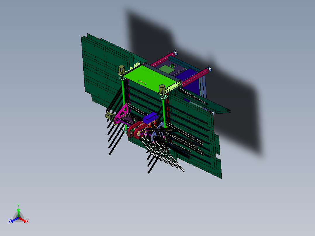 实木家具出榫木工机械正等轴测图