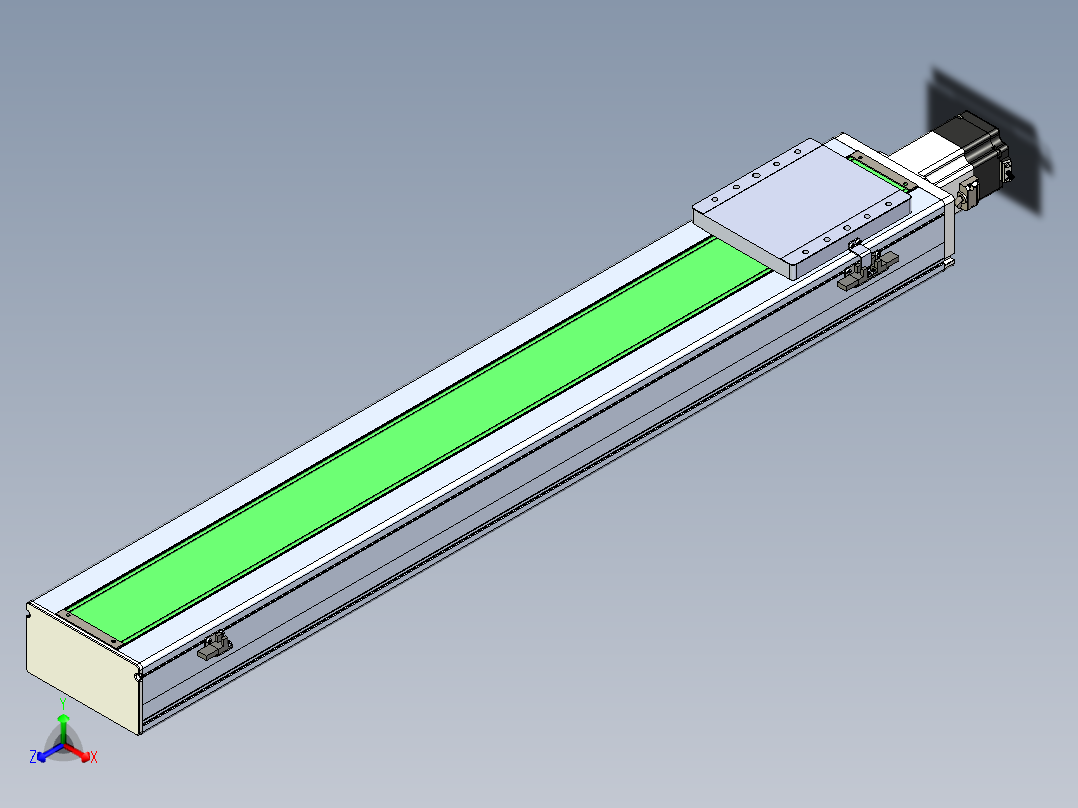 丝杠滑台-全封闭-EC17-Lx-C-S950-BC-P75-D3主视图