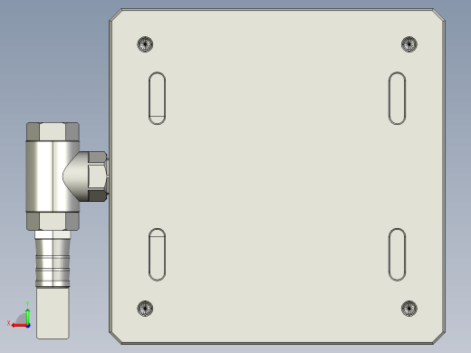 CNC2笔记本CNC工装夹具三维模型后视缩略图