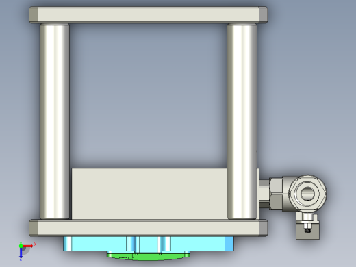 CNC2笔记本CNC工装夹具三维模型俯视缩略图