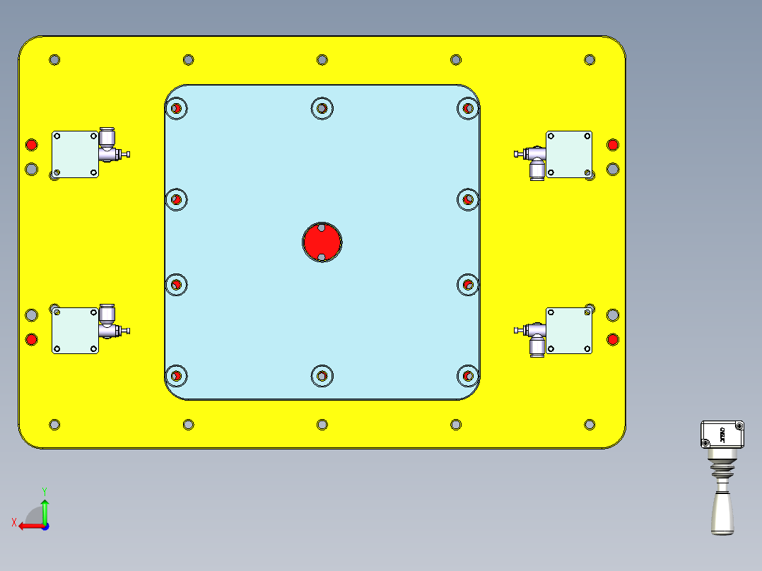 N500-COVER-笔记本CNC工装夹具三维模型CNC4后视图