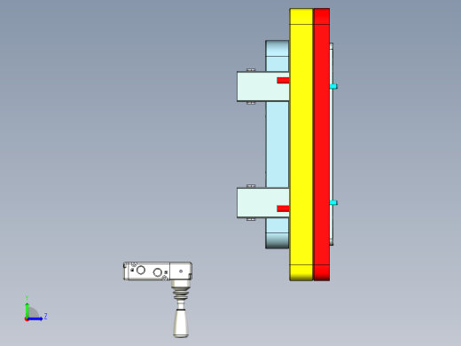 N500-COVER-笔记本CNC工装夹具三维模型CNC4左视缩略图