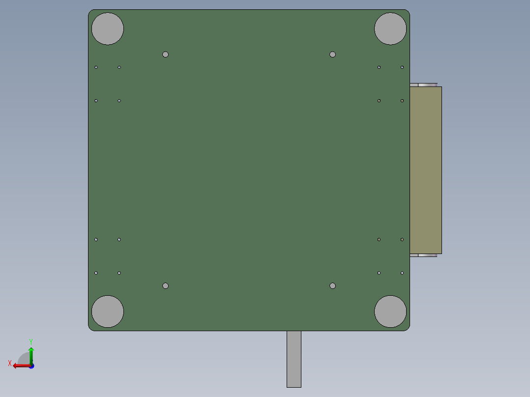 双边裁切机（sw18可编辑+工程图）后视图