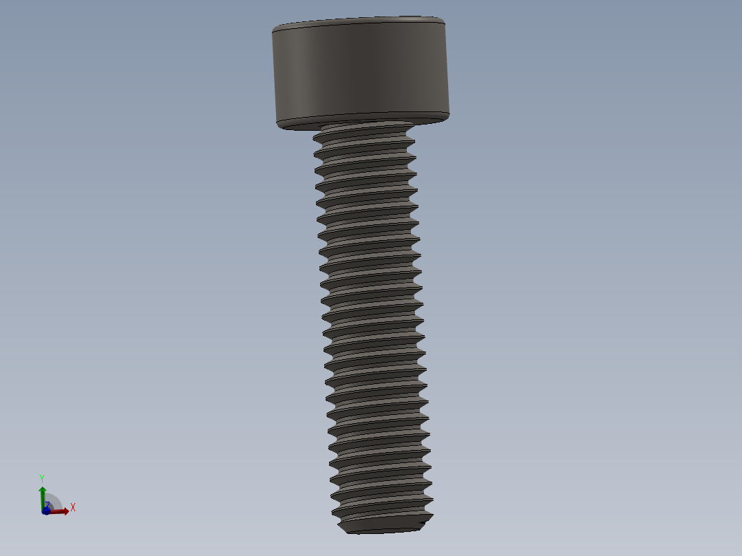 Screw_DIN_912_M5x20F_A2.SLDPRT公制内六角螺钉主视图