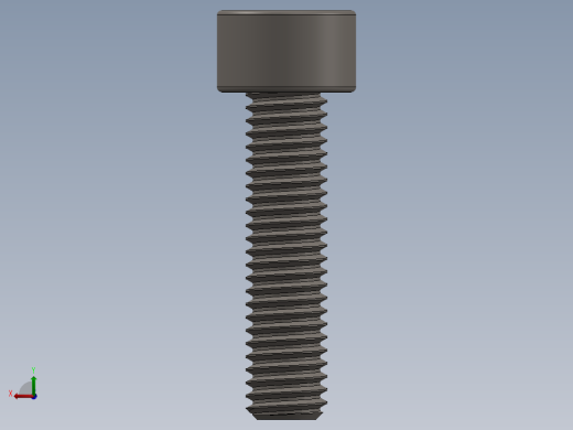 Screw_DIN_912_M5x20F_A2.SLDPRT公制内六角螺钉后视缩略图