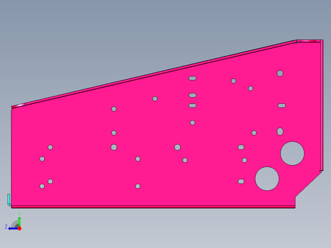 蓄电池支架总成右视图