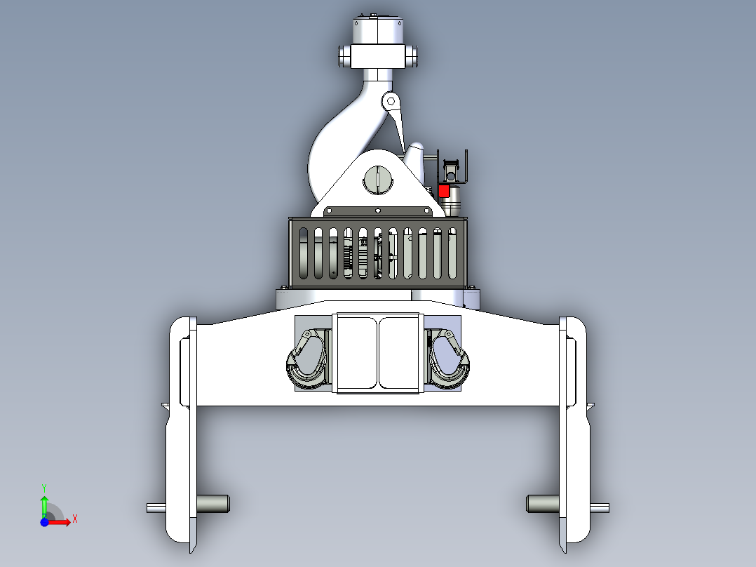 机动轧机提升梁 20T前视图