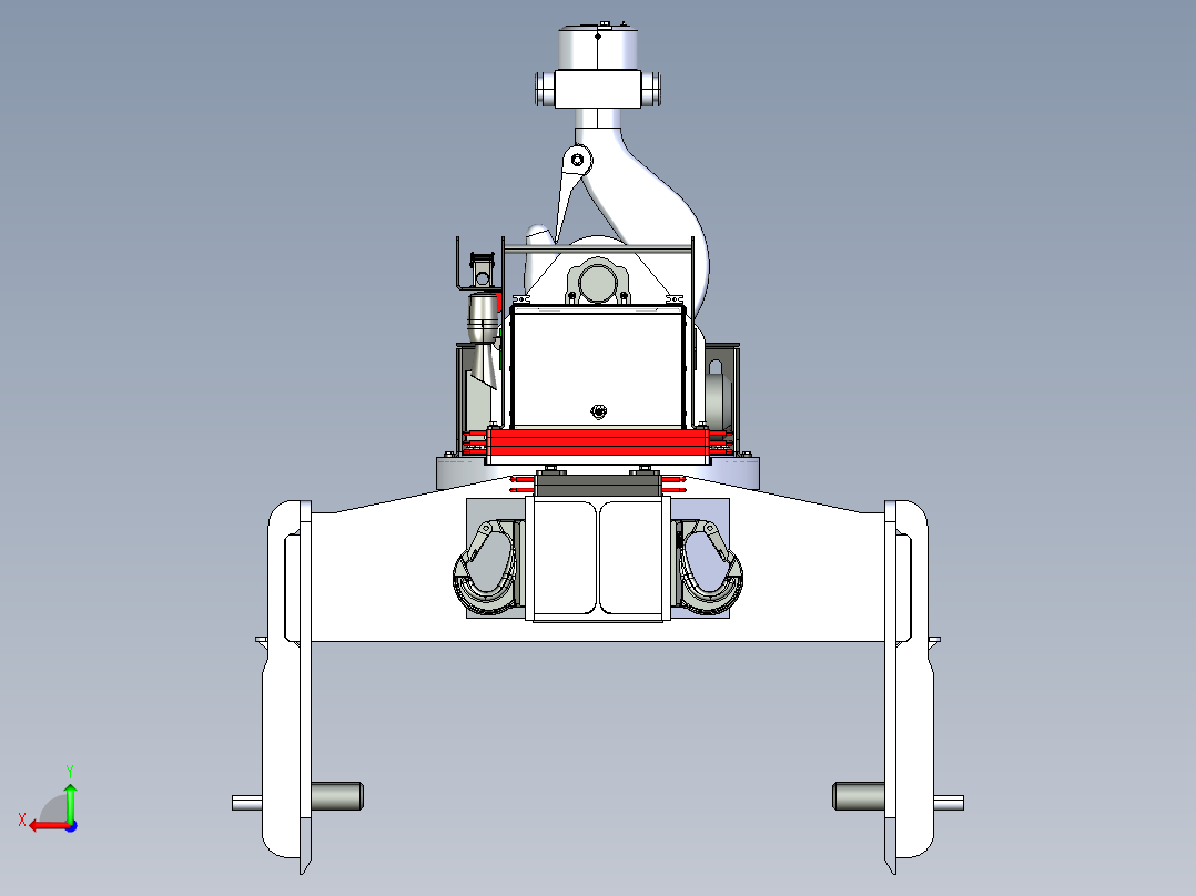 机动轧机提升梁 20T后视图