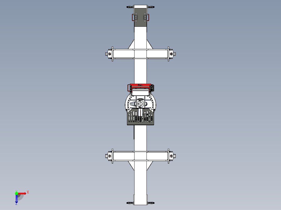 机动轧机提升梁 20T俯视图
