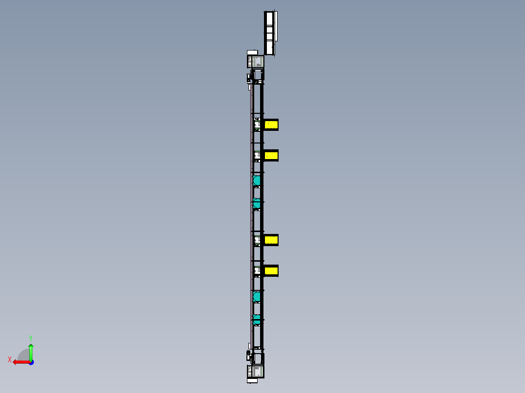 倍速链生产线（车位锁倍速链组装流水线）后视图