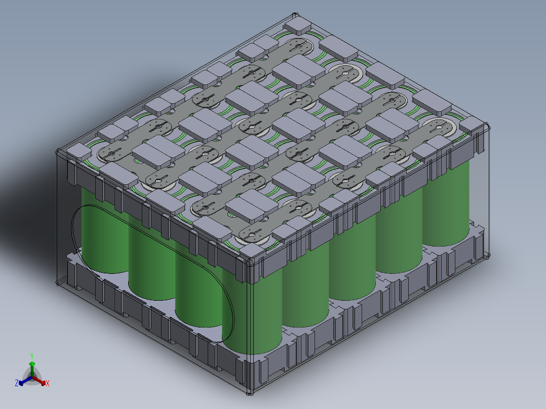 电池仓、电池(96)正等轴测图