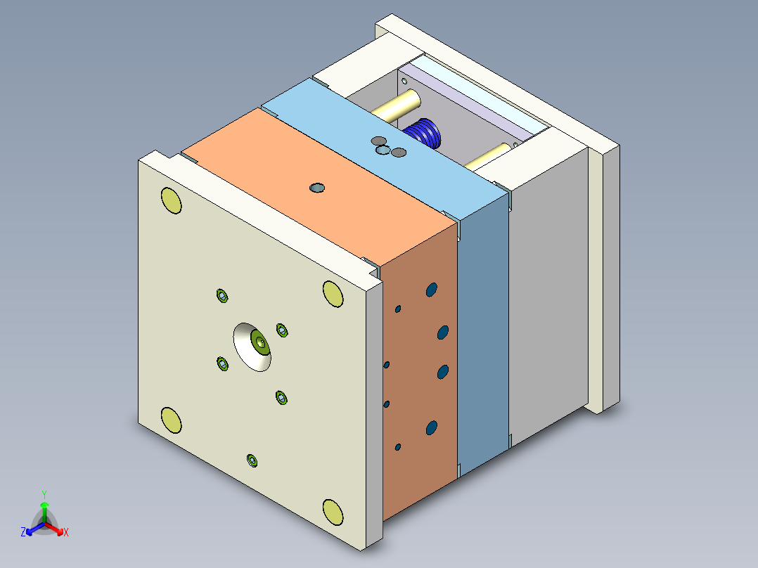 加湿器大身（前模隧道滑块）
