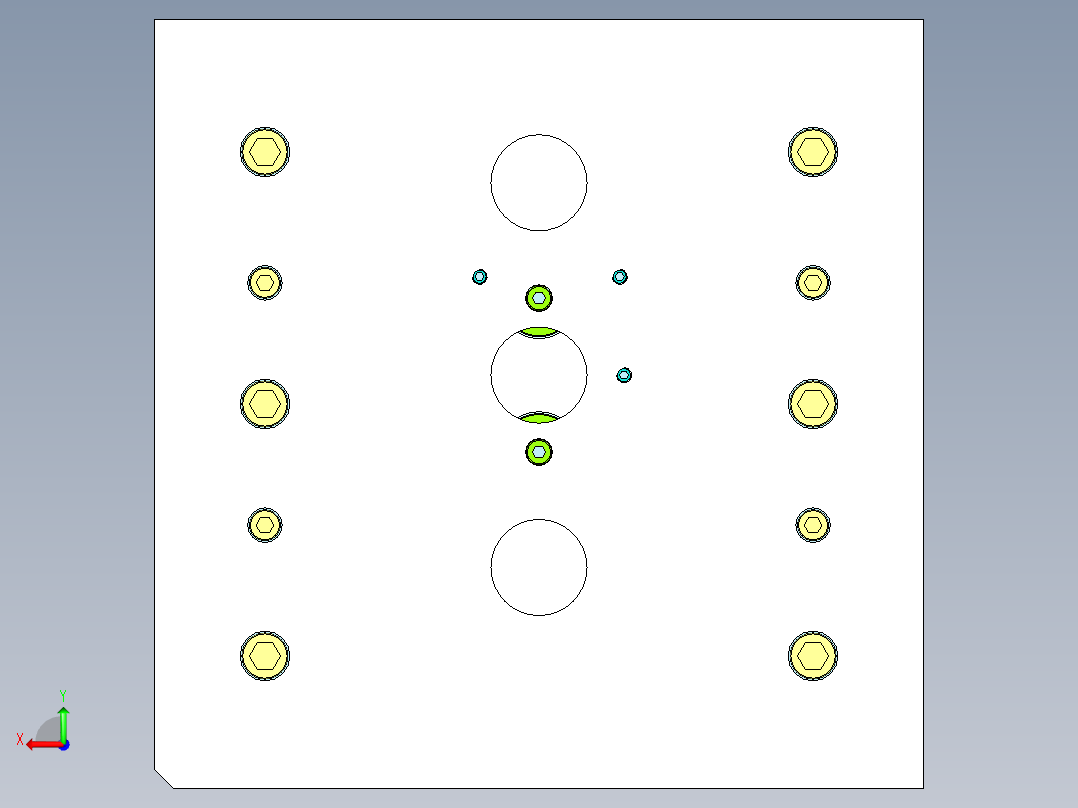 加湿器大身（前模隧道滑块）后视图