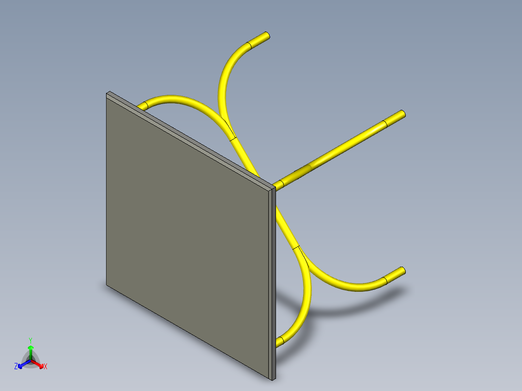 桌子正等轴测图