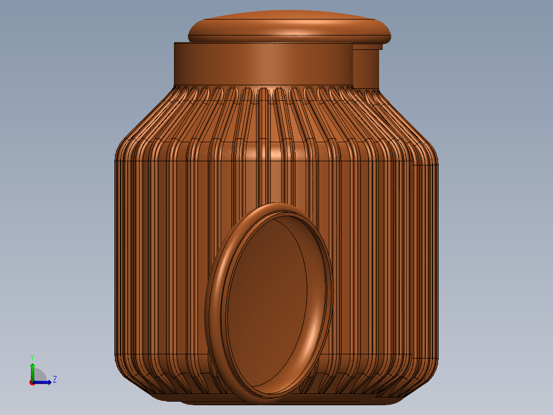 瓶子、罐子、桶(102)左视图