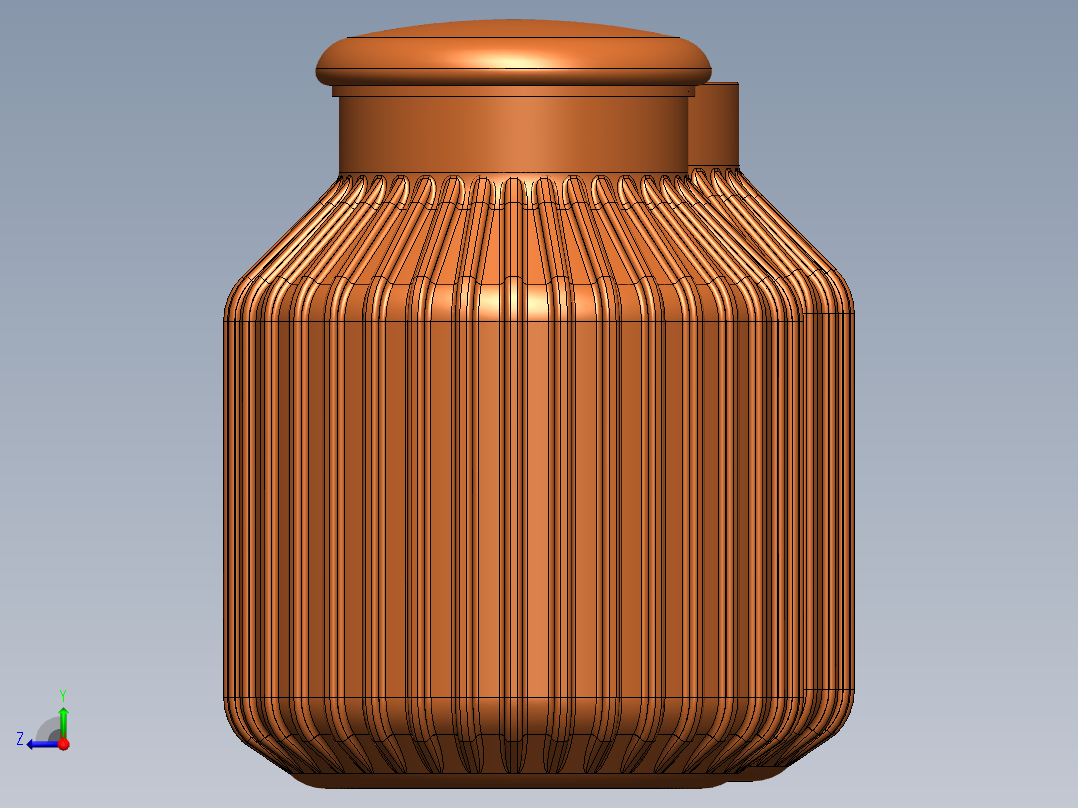 瓶子、罐子、桶(102)右视图