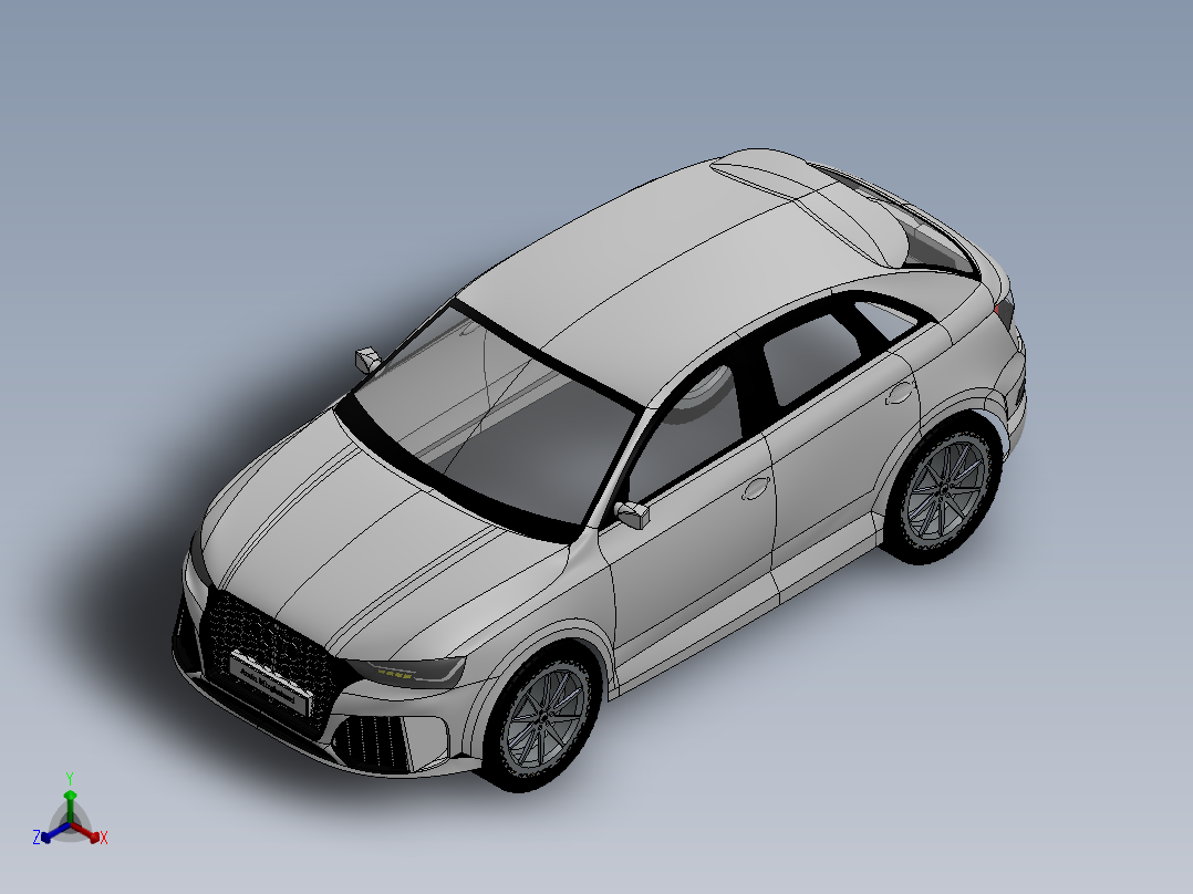 奥迪RS Q3正等轴测图