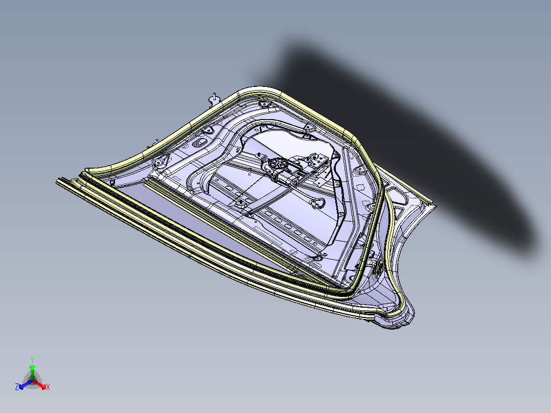 汽车车门及升降器总成设计 1760021