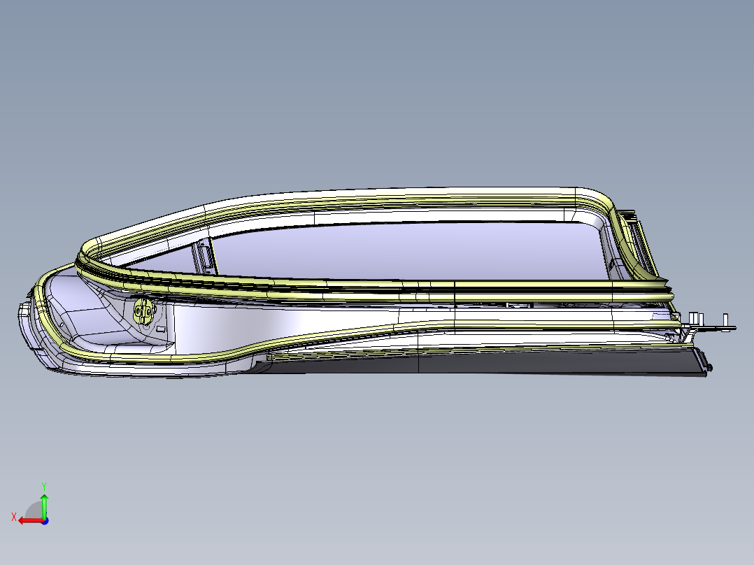 汽车车门及升降器总成设计 1760021后视图